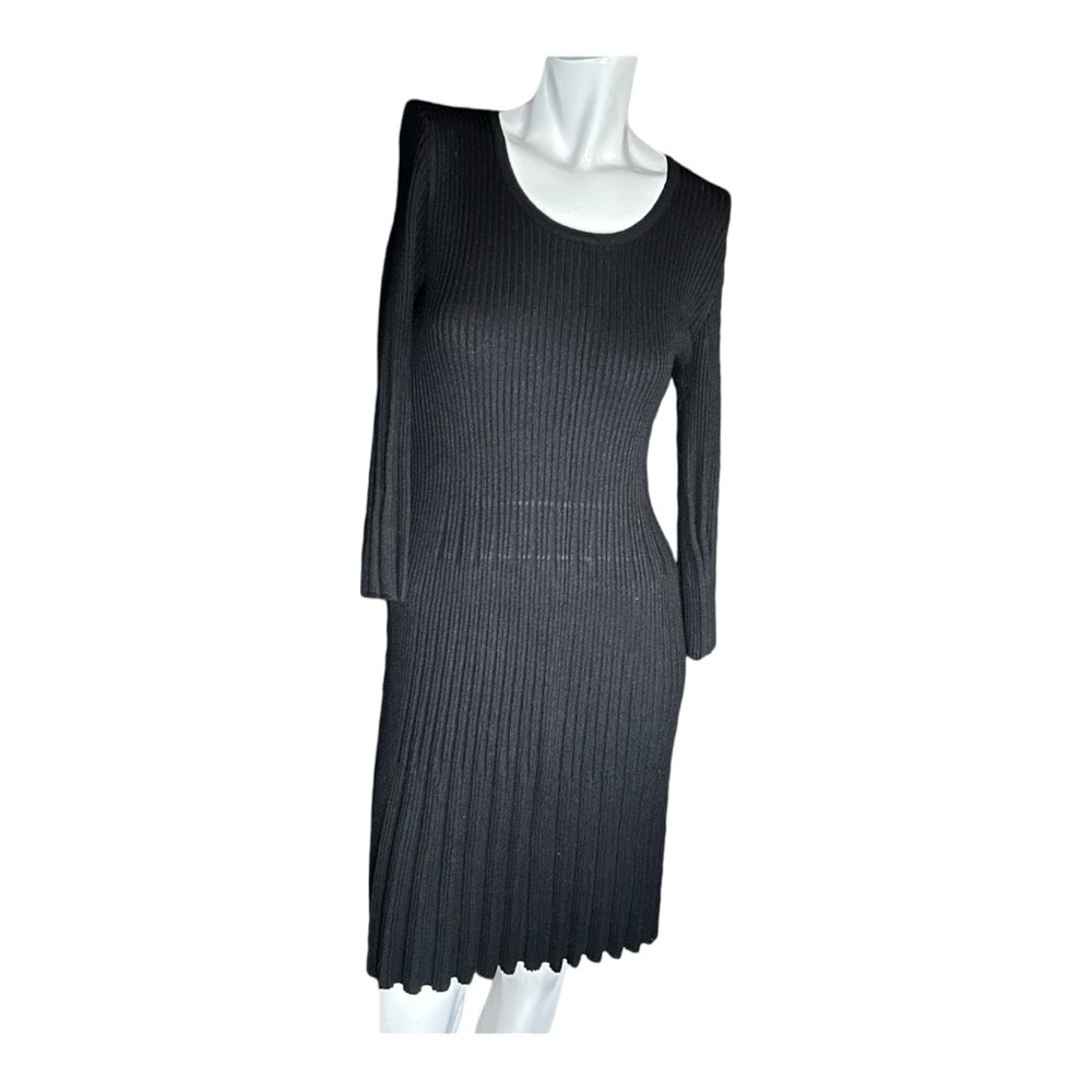 Dress, black, long sleeve, Olive & Oak, size medium -